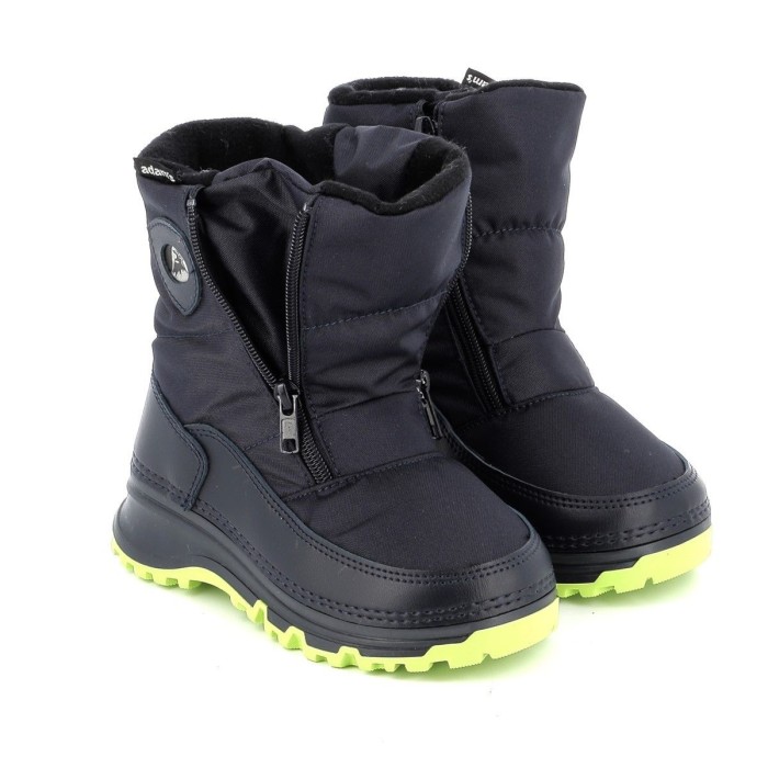 Adam's Shoes Παιδικά Μποτάκια Χιονιού με Φερμουάρ Navy Μπλε