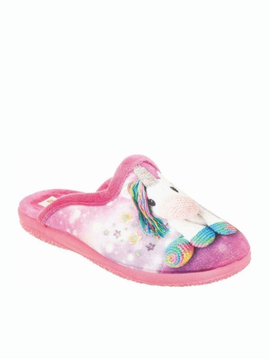 Adam's Shoes Παιδικές Παντόφλες Unicorn Φουξ