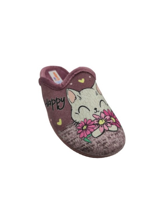 Adam's Shoes Παιδικές Παντόφλες λιλά