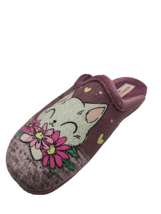 Adam's Shoes Παιδικές Παντόφλες λιλά