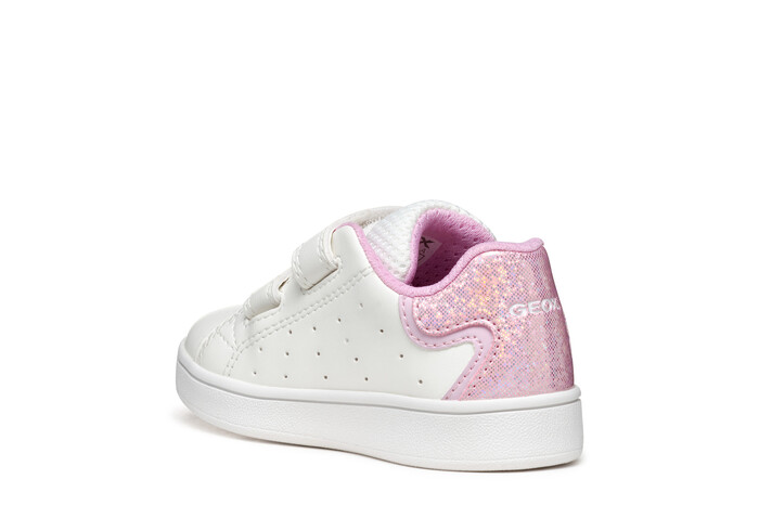 SNEAKER GEOX ΛΕΥΚΟ-ΡΟΖ