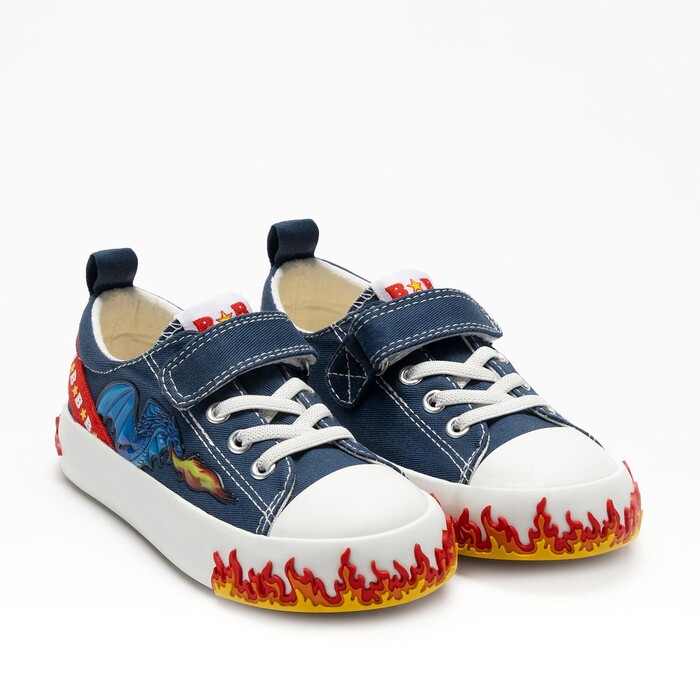SNEAKER BULL BOYS DRAGO ΥΦΑΣΜΑΤΙΝΟ ΚΟΡΔΟΝΙ VELCRO 