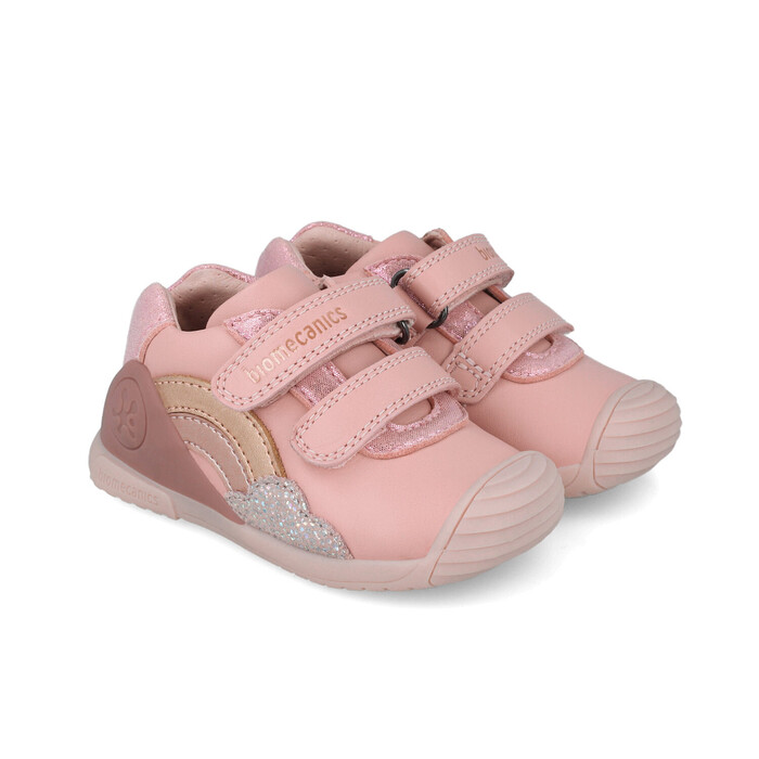 SNEAKER BIOMECANICS ΡΟΖ GLITTER RAINBOW