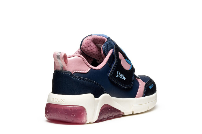 SNEAKER GEOX STITCH NAVY/PINK