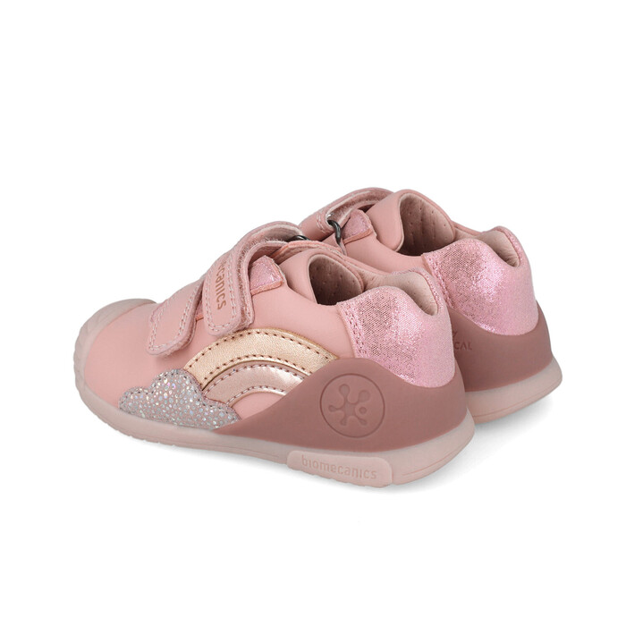 SNEAKER BIOMECANICS ΡΟΖ GLITTER RAINBOW