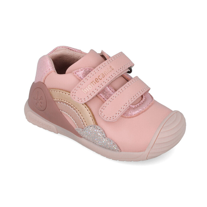 SNEAKER BIOMECANICS ΡΟΖ GLITTER RAINBOW