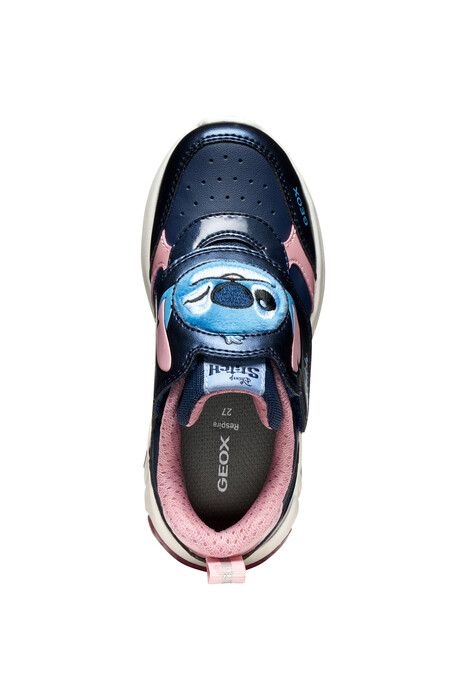 SNEAKER GEOX STITCH NAVY/PINK